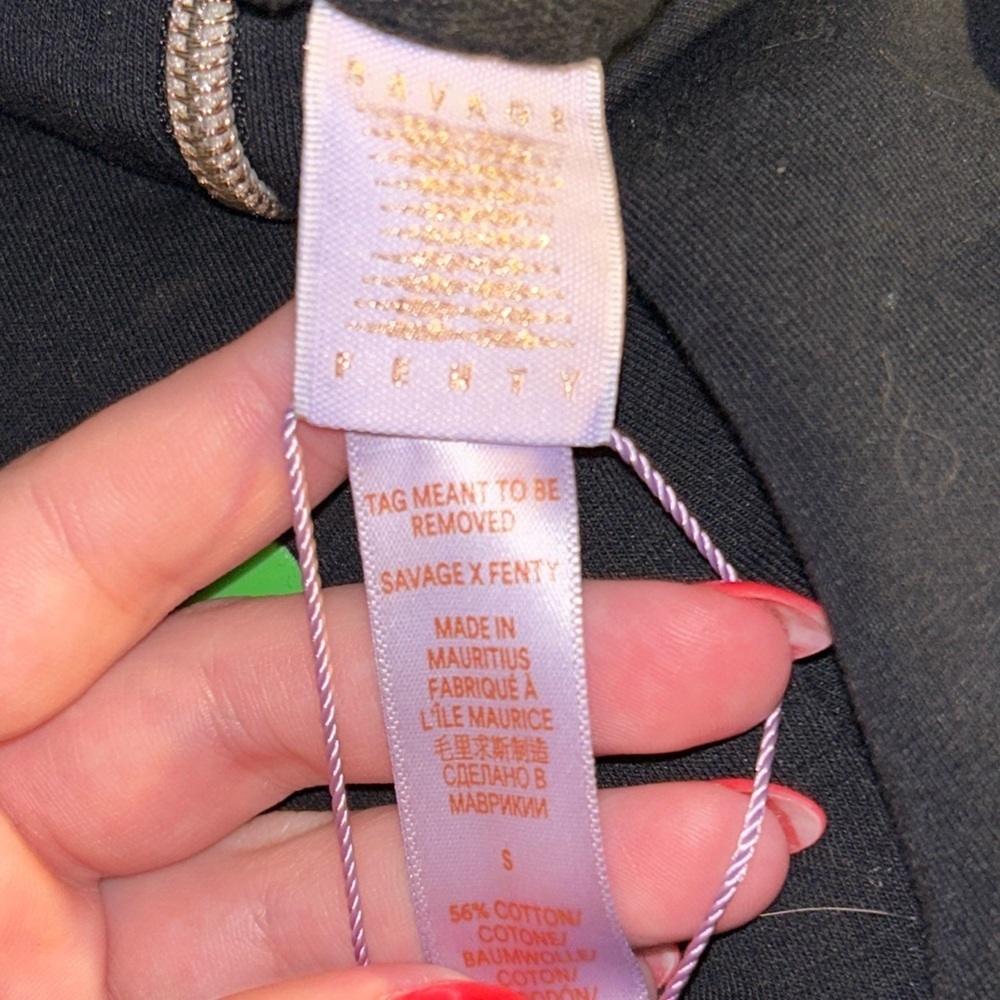 Savage X Fenty Forever Savage Hooded Onesie - Black Caviar - Picture 3 of 3